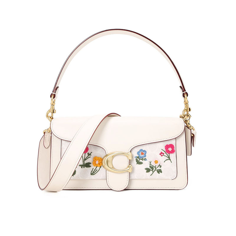 COACH蔻驰女包 TABBY通勤肩背 手提包 斜挎包 627 牛皮革\涂层帆布