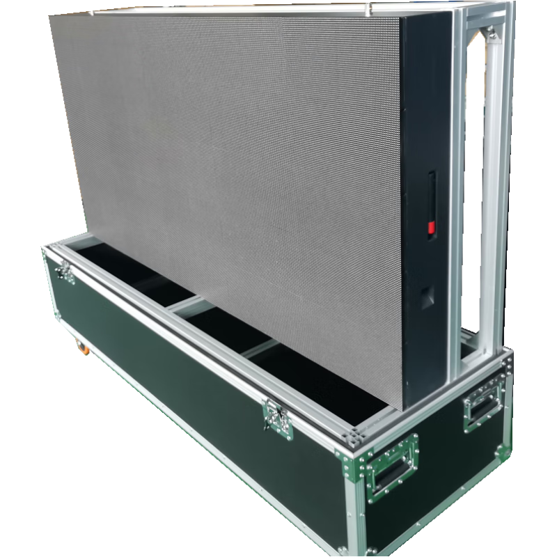 志力会户外防水全彩显示屏 高亮防水航空箱铝合金支架一体式设计、大屏高清大图