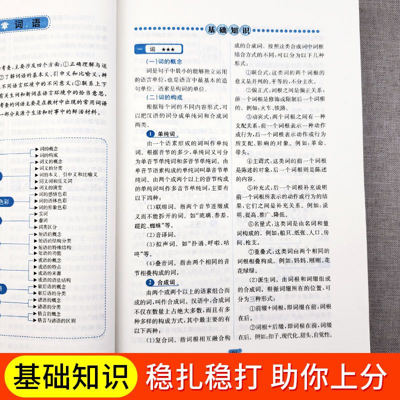 初中基础知识大全考点突破语文数学英语物理化学七八九年级工具书高清大图