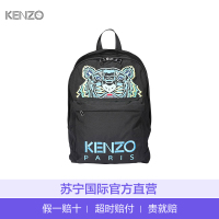 【直营】Kenzo 高田贤三 女士黑色虎头图案双肩包 F855SF300F20-99D