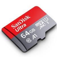 闪迪(SanDisk)A1 至尊高速移动MicroSDHC UHS-I TF卡 64G卡+卡套+读卡器+卡盒