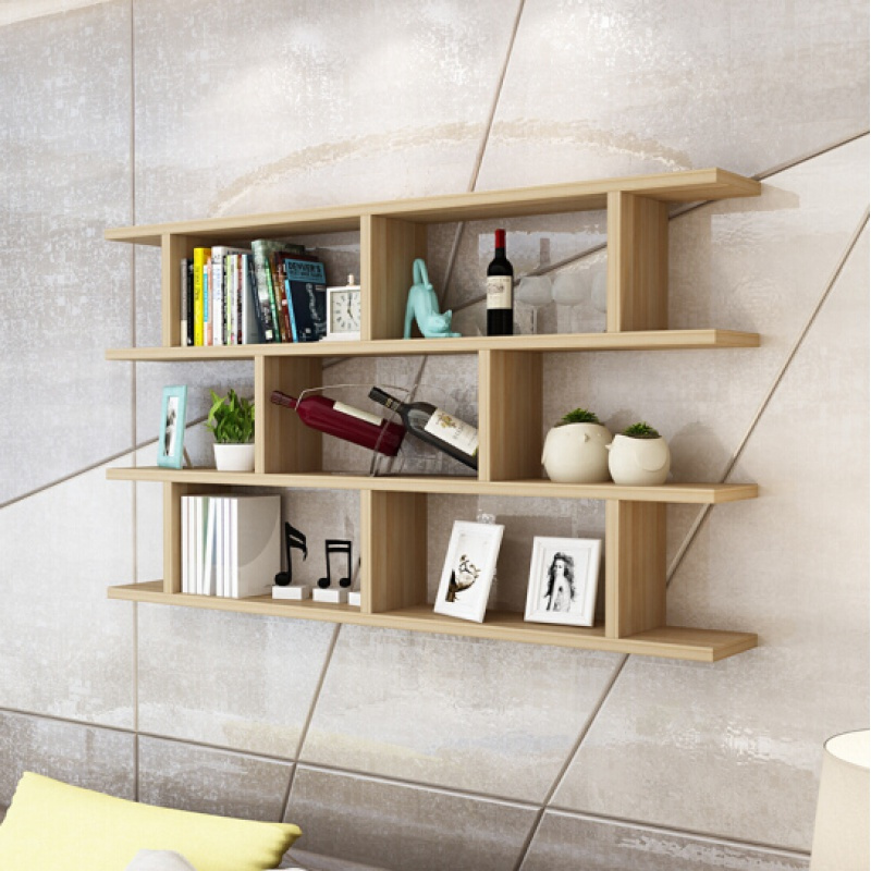 创意书架闪电客墙壁架子隔板墙上置物架现代简约客厅电视背景墙壁挂