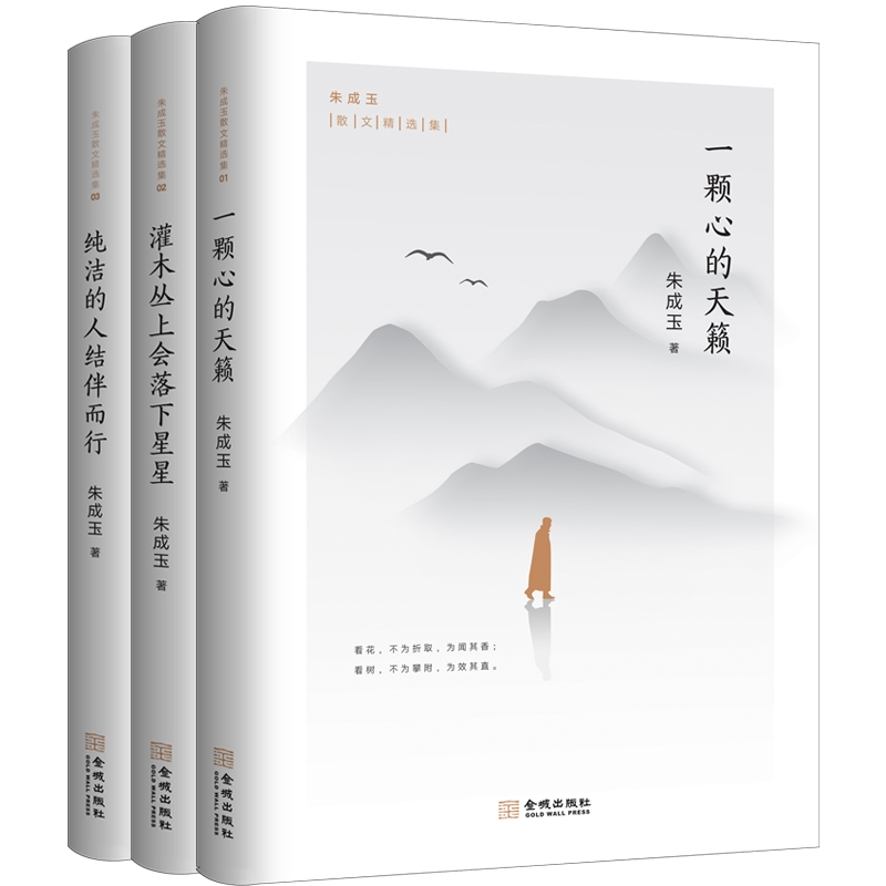 [醉染正版] 朱成玉散文集全3册 一颗心的天籁+灌木丛上会落下星星+纯洁的人结伴而行 中小学课外阅读散文集 中国高清大图