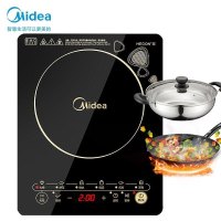 美的(Midea)电磁炉C21-WK2102大功率火锅炉8档多功能智能家用触控式电磁灶一键爆炒(汤锅+炒锅)