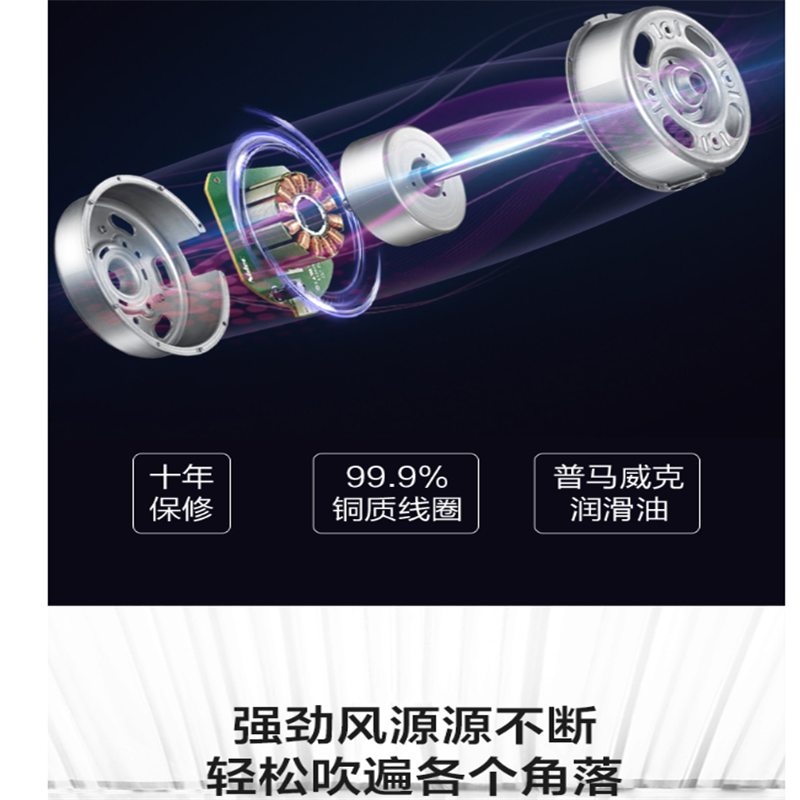 美的(Midea) 电风扇 FS40-15QW 五叶机械 可升降