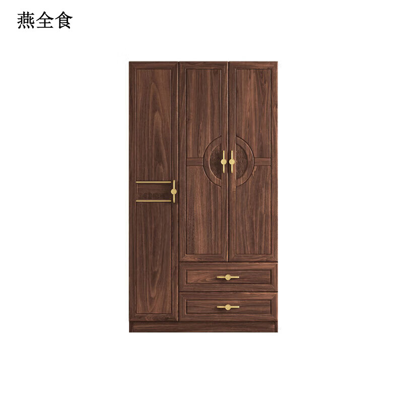 燕全食 实木衣柜 可选颜色 900*550*2000mm 一个高清大图