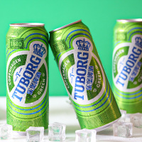乐堡啤酒(Tuborg)清爽小麦啤酒500ml*12听装