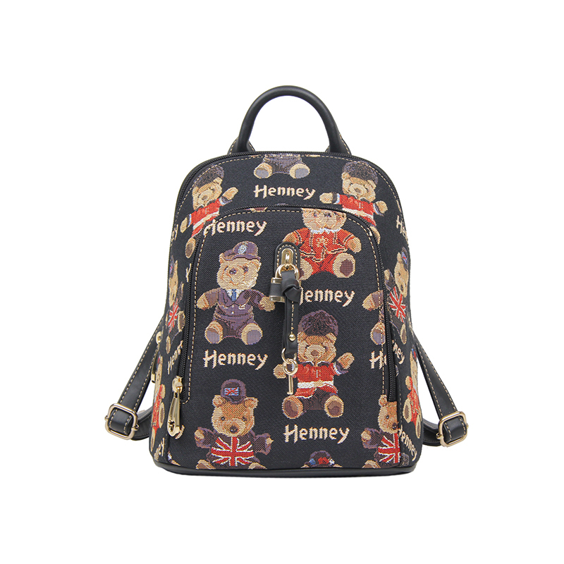 henneybear轩尼小熊2021新款手提包运动学生书包背包双肩包女包视频