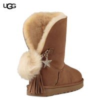 UGG 2018 秋冬新品 Classic Charm Boot 经典吊饰中筒保暖雪地靴 女士中筒靴平跟