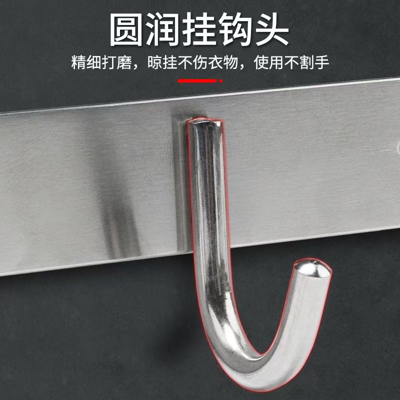不锈钢挂钩排钩 6勾 个高清大图