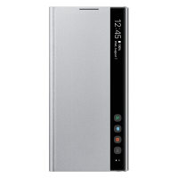SAMSUNG/三星Galaxy Note10手机壳原装镜面保护套 note10+5G手机套镜面智能休眠翻盖全包防摔皮套