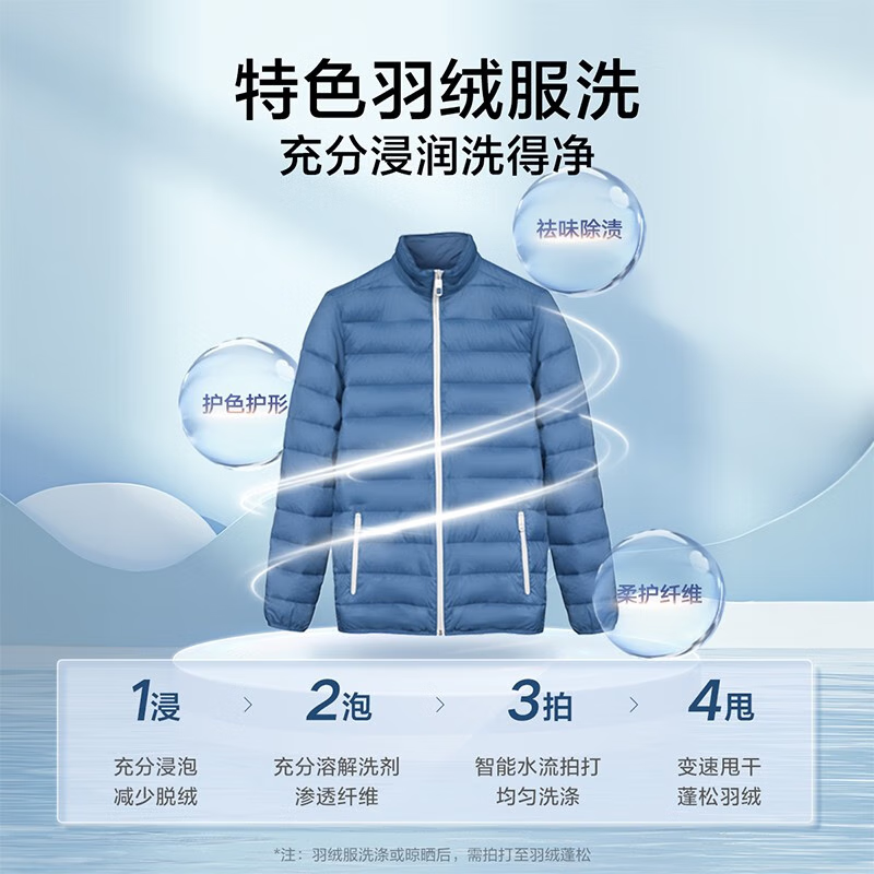 小天鹅(LittleSwan)滚筒洗衣机全自动变频 10公斤大容量家用羽绒服洗可洗 TG100V23WDY