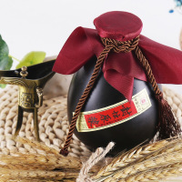 [酒厂自营]洋河镇白酒 精致礼盒装 封坛原浆 黑坛 粮食酒 52度500ml原浆酒 婚庆喜宴酒水 整箱6瓶 特价古封檀