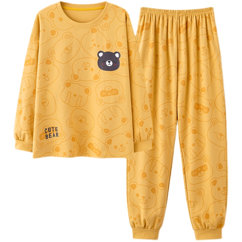 啄木鸟甜美睡衣女2025年新款春秋季纯棉长袖可爱套装冬夏天家居啄高清大图