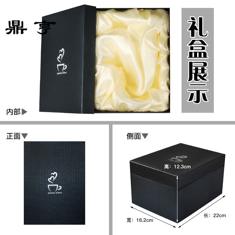 鼎亨创意潮流马克杯带盖勺陶瓷男女情侣款杯子一对韩国版咖啡水杯
