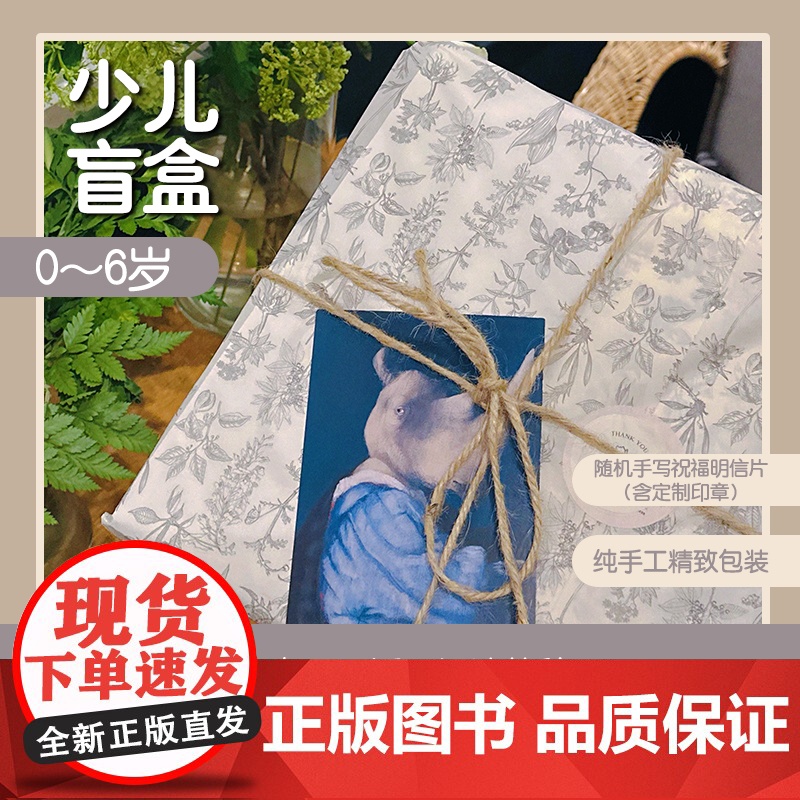 广西师大社童书盲盒 (精选图书5-6本+图书周边+手写寄语+藏书票+手工复古包装)高清大图