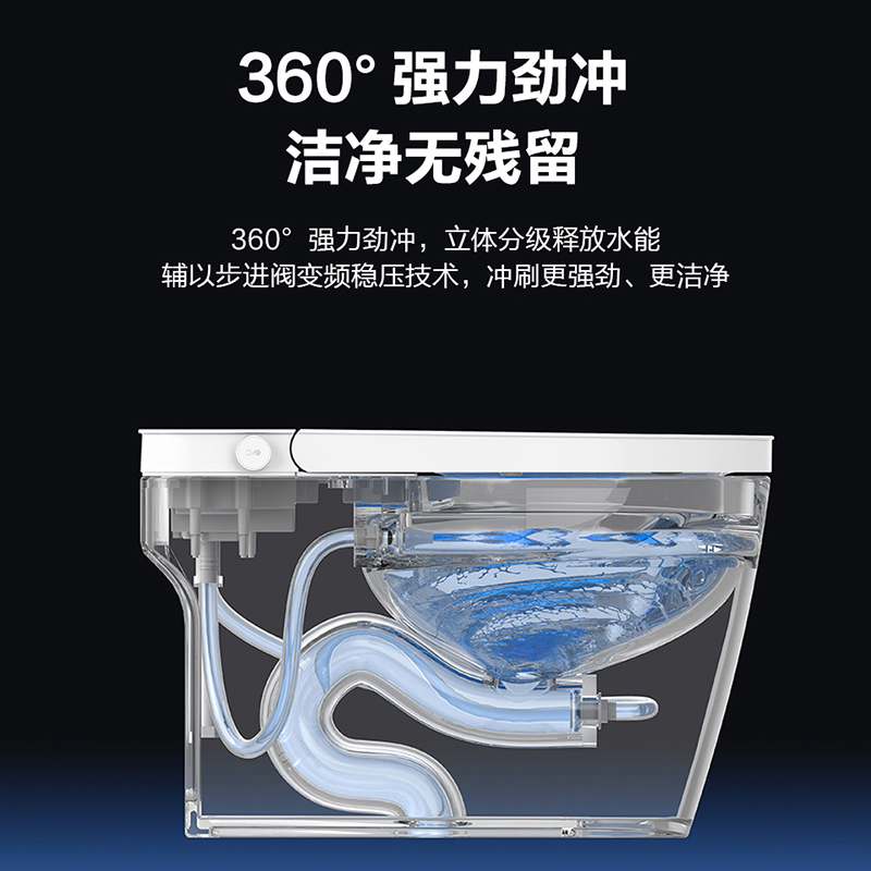 海尔轻智能马桶 旋钮操控离座冲刷座圈加热旋钮操控全家适用400坑距C2ZX4SE高清大图