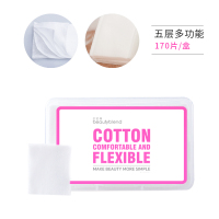 BLD贝览得盒装薄款化妆棉卸妆棉单层纯棉上妆补水卸妆湿敷1000片+170片五层多功能化妆棉
