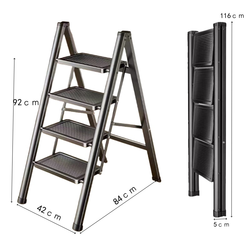 晨磊家用折叠梯四步/个高清大图