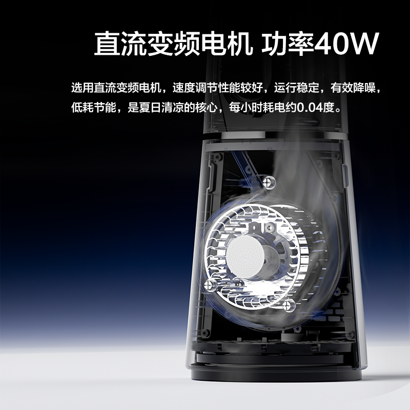 飞利浦(Philips) 无叶风扇塔扇变频家用电风扇单冷落地扇负离子净化空气循环扇智能定时摇头台地扇ACR5164BF高清大图