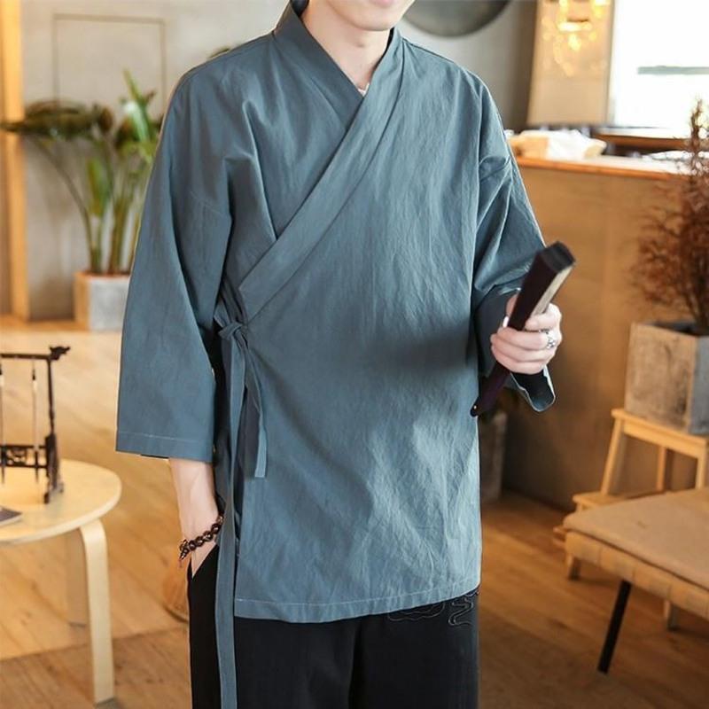 图书>期刊/杂志>男士>图书其它>2m汉服男古风外套佛系男装禅服青年