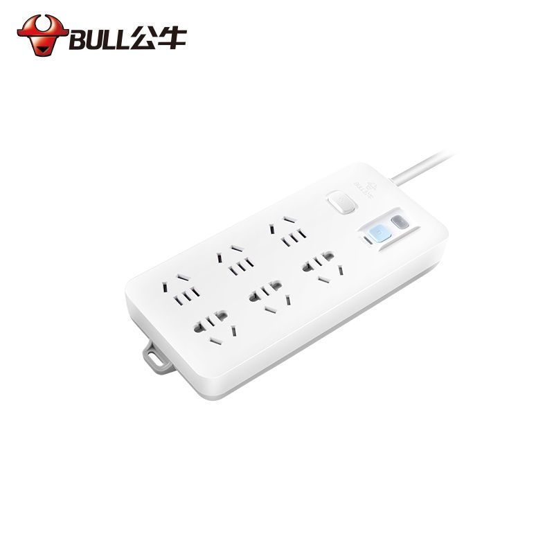 8米送爬墙贴公牛防漏电保护插座带漏电保护器的排插板防触电插线板