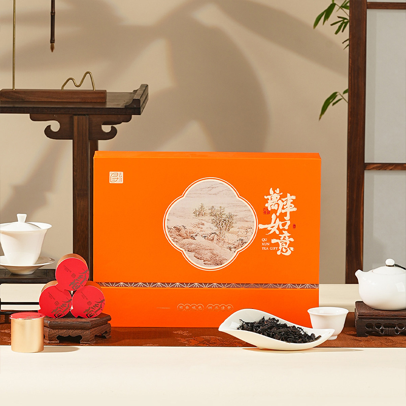 去寻 精选高山绿茶 2024新茶 春茶明前特级 有机认证 清香甘醇 独立小包装 便携冲泡去寻岩韵红袍160g高清大图