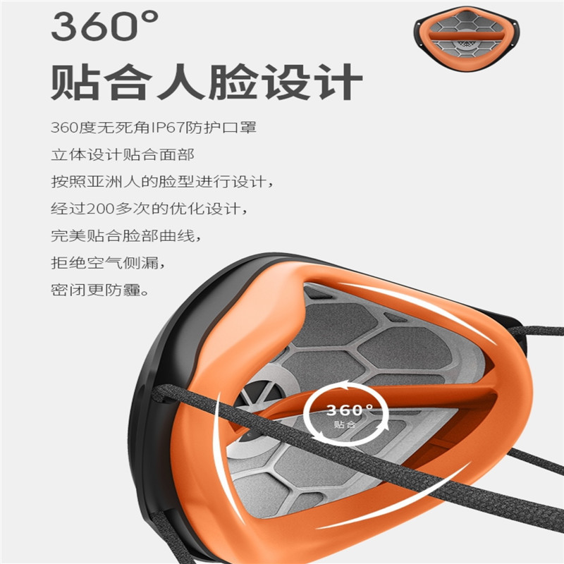 Zs-看守者口罩分离双循环口罩 一包一个 含10片滤芯 可更替