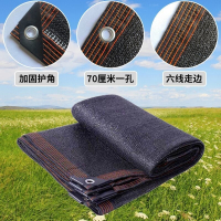 隔热遮阳网加密加厚防晒网户外庭院阳台车棚房顶黑色遮阴遮阳棚太