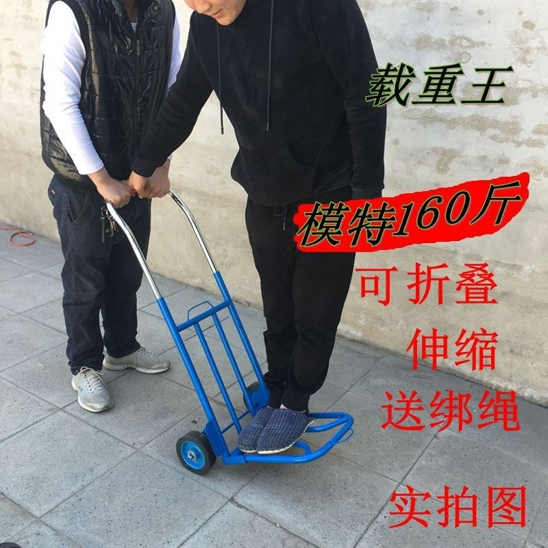 买菜车行李箱手拉车小拉车拉货折叠便携大号桶装水拖车