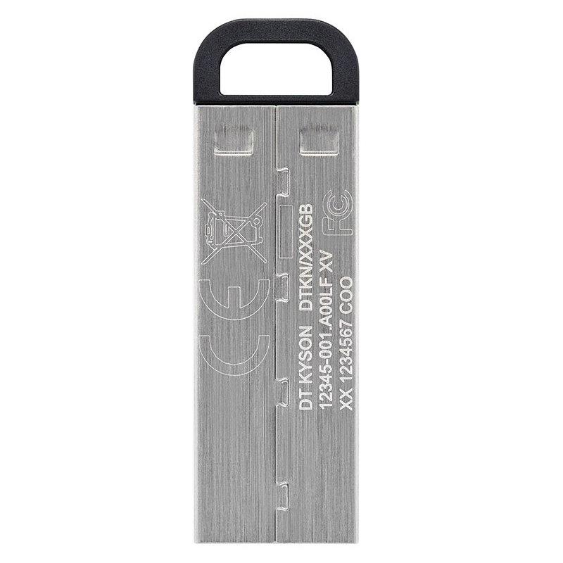 金士顿(KINGSTON)U盘DTKN/64GB高速USB3.2金属便携个性激光定制学习办公闪存盘 电脑车载优盘 银色