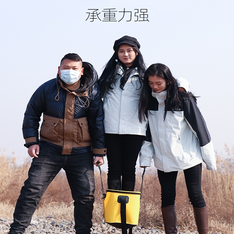迈高登活鱼桶钓鱼桶鱼护桶加厚鱼箱装鱼桶折叠水桶野钓专用鱼箱
