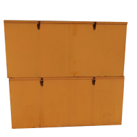 工具箱工具柜 上开盖 带防雨沿 黄色 厚2.0 950*600*700 企业定制 1个