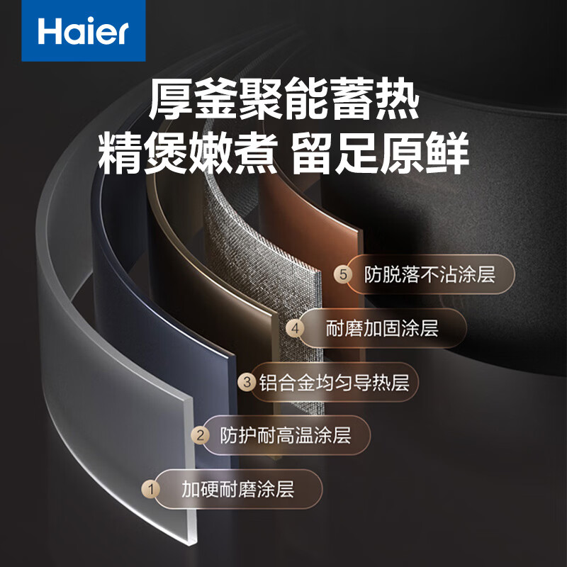 海尔多功能家用一锅双胆高压焖煮一键排气多功能煮饭煲汤电压力锅 HPC-M150ADZ高清大图
