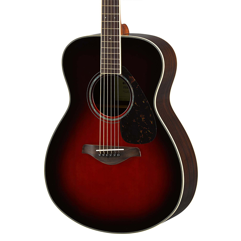 雅马哈自营yamaha雅马哈fs830tbs棕色渐变单板民谣吉他40英寸