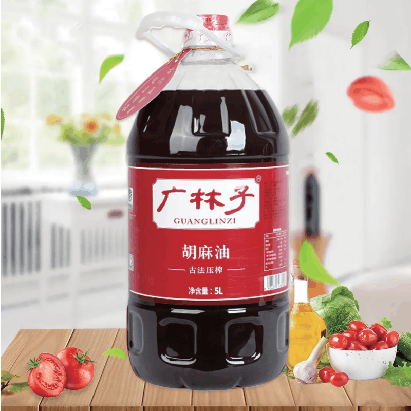 广林子古法压榨 亚麻籽油5L图片