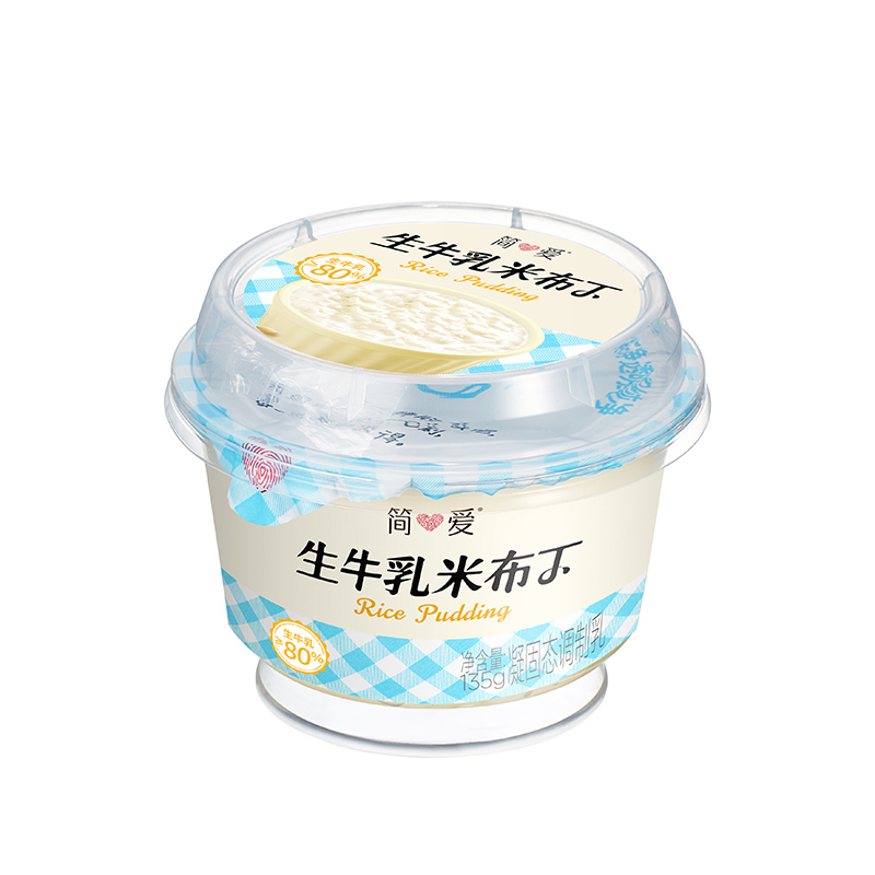 简爱生牛乳米布丁 凝固态调制乳135g*12杯(3-7天内顺丰冷链发货)高清大图