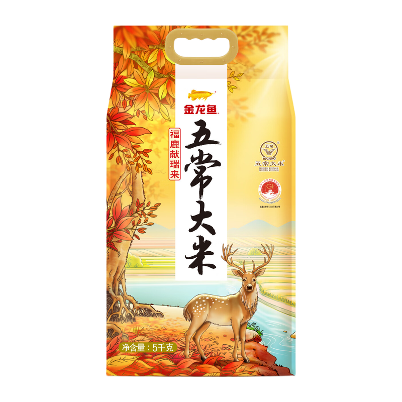 金龙鱼 五常大米 福鹿献瑞 5KG