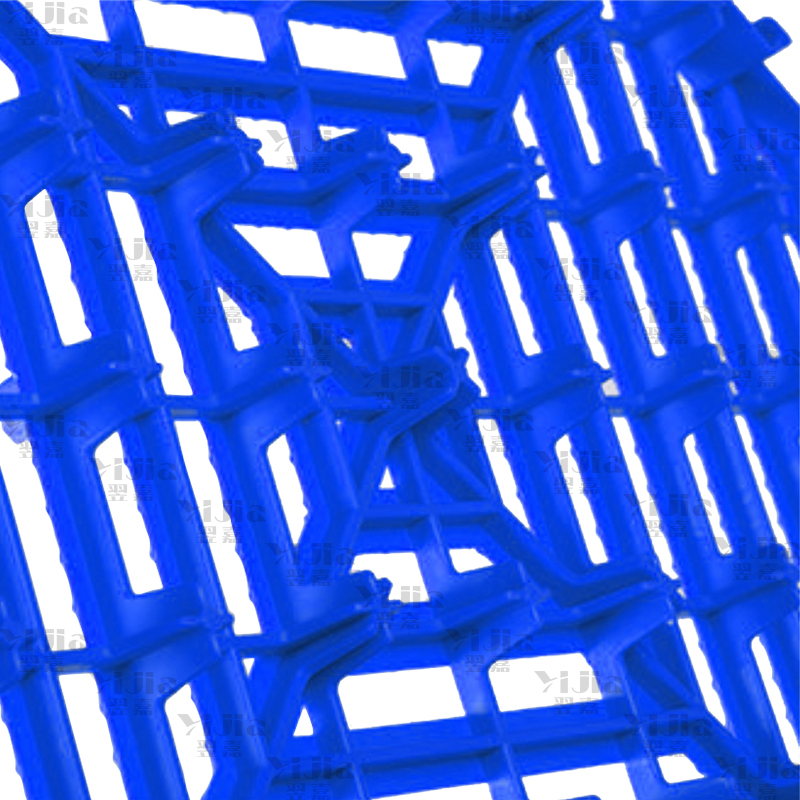 翌嘉 YJ3121304地格栅塑料拼接地板垫网格垫板 蓝色高清大图