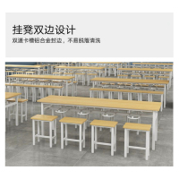 凤凰泾餐桌8人学校食堂小吃店快餐桌椅饭堂防火板桌2200*600*750