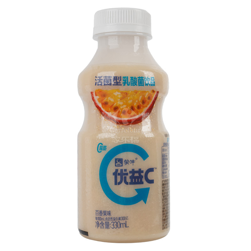 蒙牛 优益c活菌型乳酸菌饮品 百香果味330ml