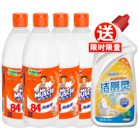 威猛先生84消毒液室内家用杀除菌漂白剂大桶八四消毒水含氯 4瓶×500克 或700克x3瓶随机发货