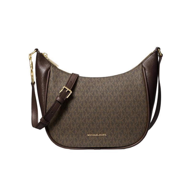 迈克·科尔斯(MICHAEL KORS)女士单肩包中号老花邮差包人造革牛剖