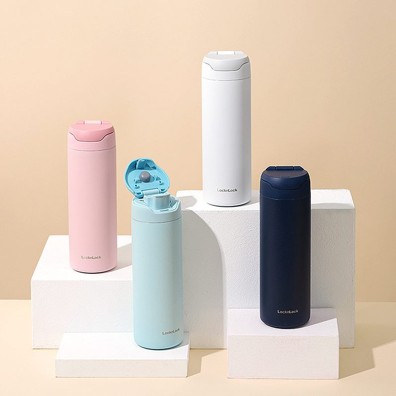 乐扣乐扣locknlock 微笑保温杯男保温杯女水杯子咖啡杯