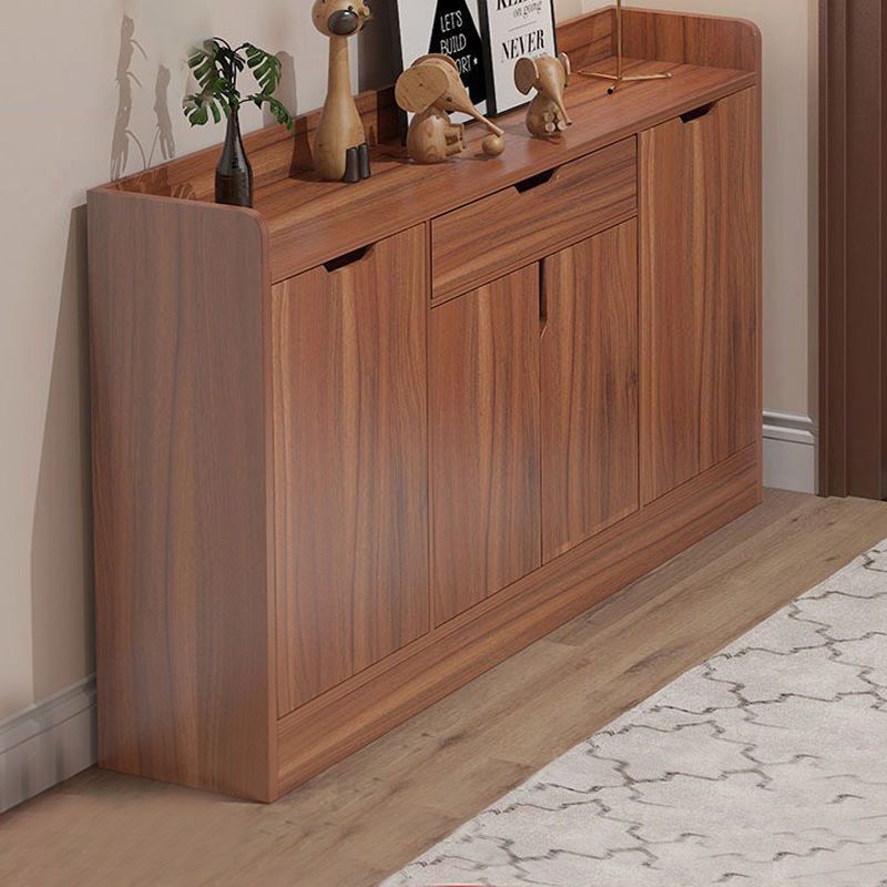 鞋柜 简约厅柜储物柜多功能收纳鞋柜子定制 北美原木纹色76cm[经济款]