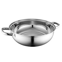 爱仕达(ASD)304不锈钢清汤火锅盆30CM5升 家用打边炉一锅多用易清洁大容量汤锅 燃气电磁炉通用锅具涮肉锅