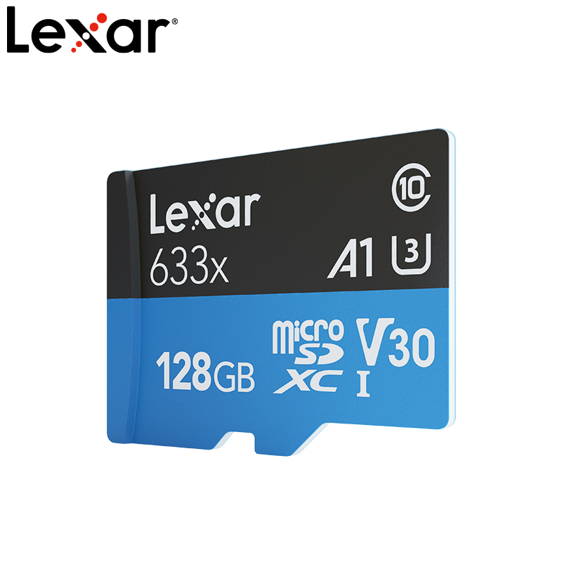 雷克沙(LEXAR) 128G 读速95MB/s TF卡 UHS-I V30 A1 U3 633x 高速存储卡