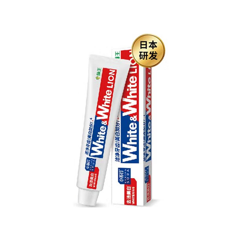狮王(Lion) WhiteWhite小苏打美白护龈牙膏 葡萄柚120g 清新口气净白去牙渍