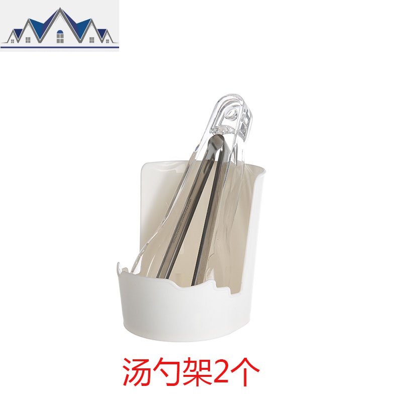 厨房用品锅盖架坐式放锅盖的架子置物架家用塑料支架免打孔收纳架_15_320 汤勺架2个
