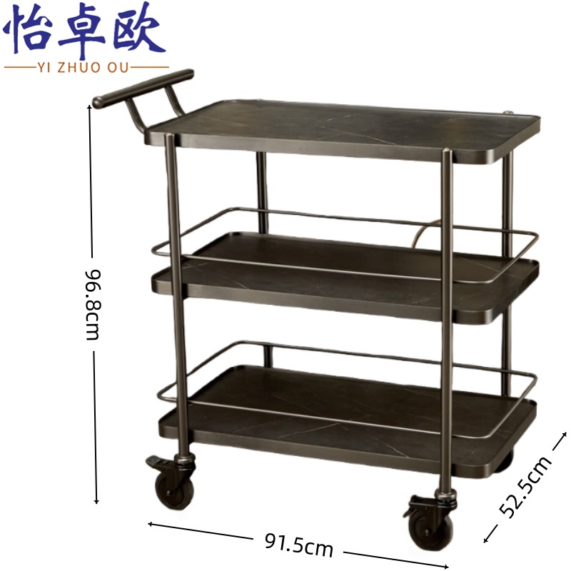怡卓欧 手推餐车大号个